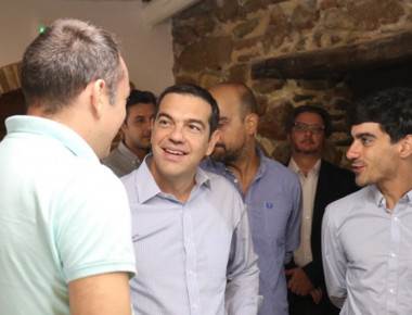 Ο Αλέξης Τσίπρας στο Impact hub Athens (φωτό)